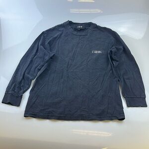 ISM Black Paradise Distressed Long Sleeve Tee N278-50